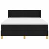 vidaXL Boxspringbed met matras Zwart 190 x 140 cm Polyester