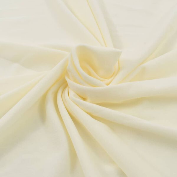 vidaXL 2 st Tafelhoezen stretch met rok 180x74 cm cr&egrave;me