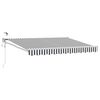 vidaXL Elektrisch Uittrekbaar Zonnescherm Antraciet en Wit 2,5 x 2 m