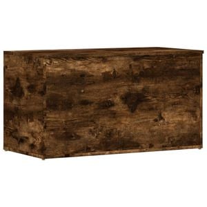 vidaXL Opbergkist 84x42x46 cm bewerkt hout gerookt eikenkleurig