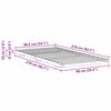 vidaXL Bedframe Bruin 90 x 210 cm Massief grenenhout