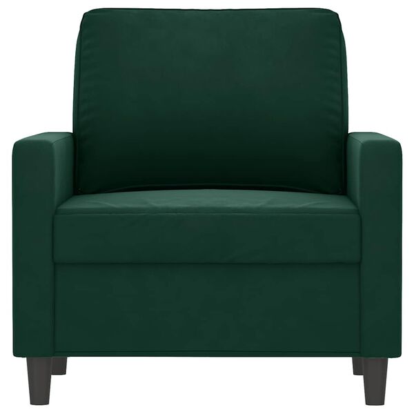 vidaXL Fauteuil 60 cm fluweel donkergroen