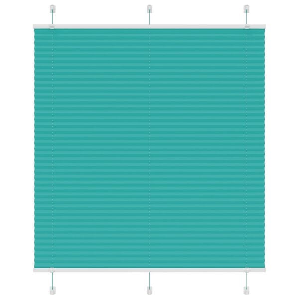 vidaXL Pliss&eacute; rolgordijn 115x100cm stofbreedte 114,4cm petrol groen