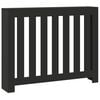 vidaXL Radiatorombouw 104x20x82 cm bewerkt hout zwart