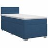 vidaXL Boxspringbed met matras met hoofdeinde Blauw 90 x 200 cm Stof