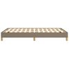 vidaXL Bedframe zonder matras 120x190 cm stof taupe