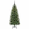 vidaXL Kunstkerstboom met 150 LED met standaard Groen 120 cm PE en PVC