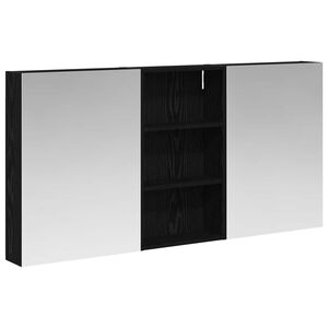 vidaXL Badkamerkastenset 3 pcs 140 x 14,5 x 70 cm Bewerkt hout