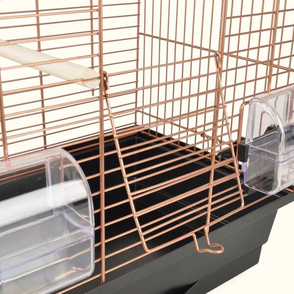 FLAMINGO Grasparkietenkooi Klara 1 39x25x53 cm koperkleurig