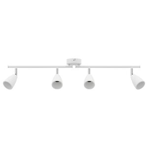 vidaXL Plafondspot met schijnwerpers Wit 70 x 12,5 x 10,5 cm Metaal