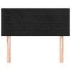 vidaXL Hoofdbord 90x5x78/88 cm fluweel zwart