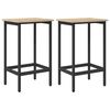 vidaXL Barkruk 2 st Sonoma Eiken 40 x 32 x 64 cm Bewerkt hout