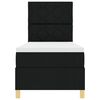 vidaXL Boxspringbed met matras met hoofdeinde Zwart 80 x 200 cm Stof