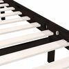 vidaXL Bedframe massief grenenhout zwart 140x200 cm