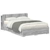 vidaXL Bedframe met opslag Grijs Sonoma 140 x 200 cm Bewerkt hout