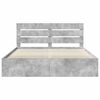 vidaXL Bedframe met hoofdeinde Beton 180 x 200 cm Massief grenenhout