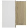 vidaXL Hanghoekkast Lyon 57x57x60 cm bewerkt hout sonoma eikenkleurig