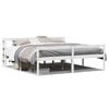 vidaXL Seniorenbed met hoofdbord massief grenenhout wit 200x200 cm