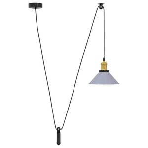 vidaXL Hanglamp in hoogte verstelbaar E27 &Oslash;22 cm metaal glanzend grijs