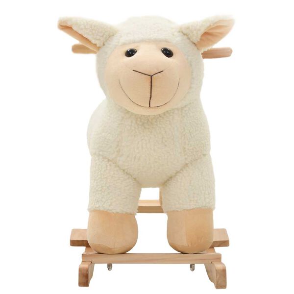 vidaXL Hobbeldier schaap 78x34x58 cm pluche wit