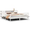 vidaXL Bed met boekenkast zonder matras grenenhout wit 180x200 cm