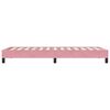 vidaXL Bedframe zonder matras 90x220 cm fluweel roze