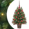 vidaXL Kunstkerstboom met 150 LED met standaard Groen 75 cm PE en PVC
