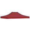 vidaXL Partytentdak 270 g/m&sup2; 4,5x3 m bordeauxrood