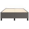 vidaXL Boxspring bed kunstleer grijs 120x200 cm