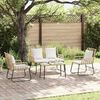 vidaXL Tuinmeubelset met kussen 4 pcs Zwart en Anthraciet poly rattan
