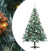 vidaXL Kunstkerstboom met 150 LED Groen 150 cm PVC en Staal