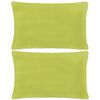 vidaXL Sierkussenset 40x60 cm velours groen 2-delig