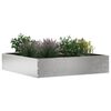 vidaXL Tuinrand 6 pcs Zilver 60 x 60 x 13 cm Roestvrij staal