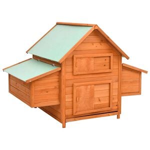 vidaXL Kippenhok 150x96x110 cm massief vurenhout