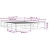 vidaXL Bedframe massief hout 140x200 cm