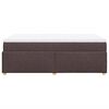 vidaXL Boxspring met matras stof donkerbruin 120x200 cm