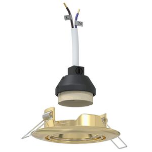 vidaXL Spotje 6 pcs Goud 9 x 9 x 2.5 cm Metaal