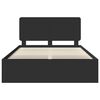 vidaXL Bedframe met hoofdeinde Zwart 160 x 200 cm Massief grenenhout