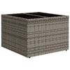 vidaXL 2-delige Loungeset met kussens poly rattan en glas grijs