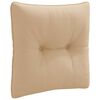vidaXL Rugkussen PUTTEN 100% Polyester Zand 40 x 40 x 10 cm