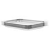 vidaXL Gastronormbakken 4 st GN 1/1 20 mm roestvrij staal