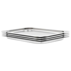 vidaXL Gastronormbakken 4 st GN 1/1 20 mm roestvrij staal