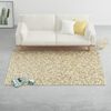 vidaXL Vloerkleed kiezel 80x150 cm wolvilt beige/grijs/bruin