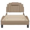 vidaXL Bedframe "Viana" zonder matras kunstleer cappuccinokleurig 90x200 cm