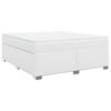 vidaXL Boxspring met matras kunstleer wit 180x200 cm