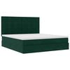 vidaXL Ottoman bed met matrassen en LED's 160x200cm fluweel