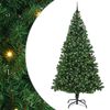 vidaXL Kunstkerstboom Groen 240 cm PVC en Staal en Kunststof