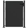 vidaXL Tuinpoort met slot Zwart 110 x 155 cm Gepoedercoat staal