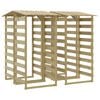 vidaXL Pergola's met dak 4 st 100x90x200 cm ge&iuml;mpregneerd grenenhout