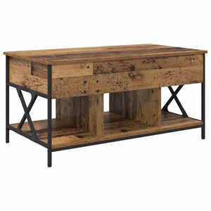 vidaXL Salontafel Oud Hout 100 x 55 x 48.5 cm Bewerkt hout